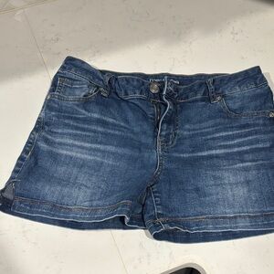 Maurices Dark Blue Jean Shorts